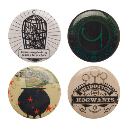 Harry Potter Button Pin 4 Pack Set