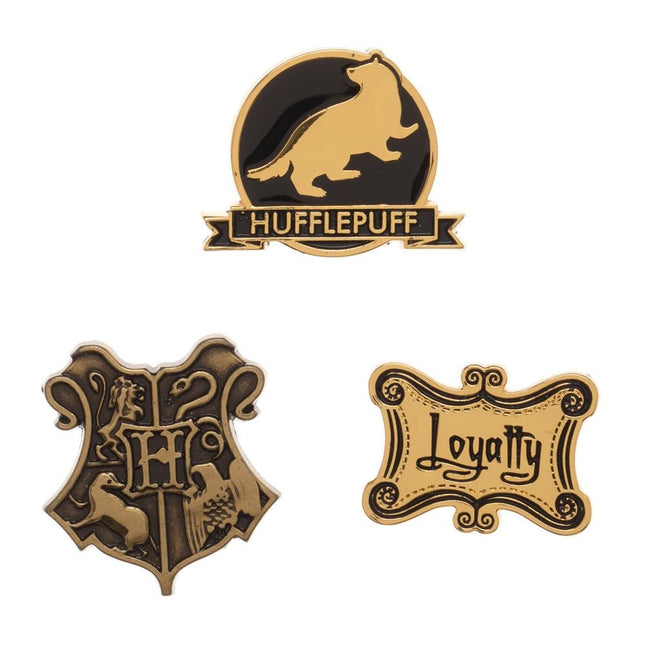 Harry Potter Hufflepuff Mini Lapel Pin Badge Set