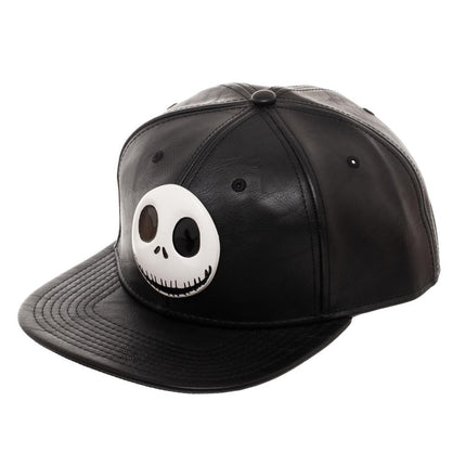 Tim Burton's Nightmare Before Christmas Adjustable Leather Snapback Baseball Cap