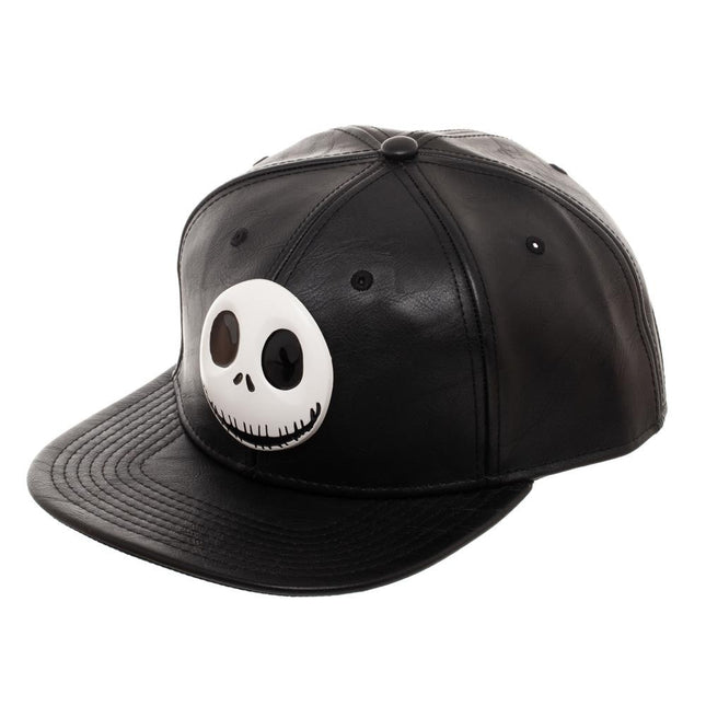 Tim Burton's Nightmare Before Christmas Adjustable Leather Snapback Baseball Cap