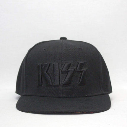 KISS Band Neon Faces Adjustable Snapback Flat Brim Baseball Cap