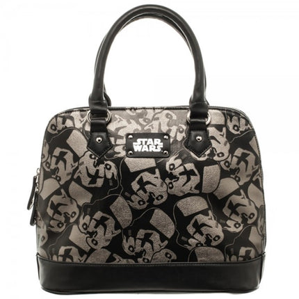 Star Wars Trooper Top Handle Dome Satchel Bag with Metal Charm
