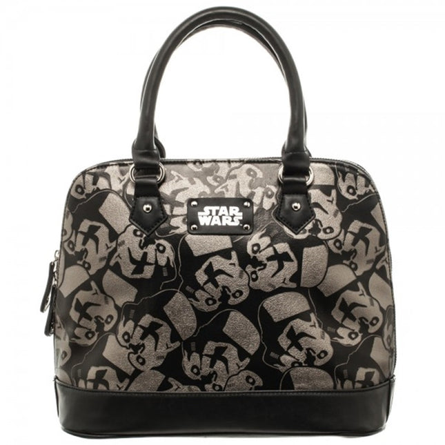 Star Wars Trooper Top Handle Dome Satchel Bag with Metal Charm