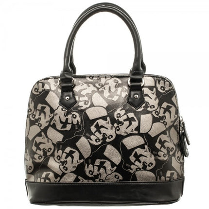 Star Wars Trooper Top Handle Dome Satchel Bag with Metal Charm