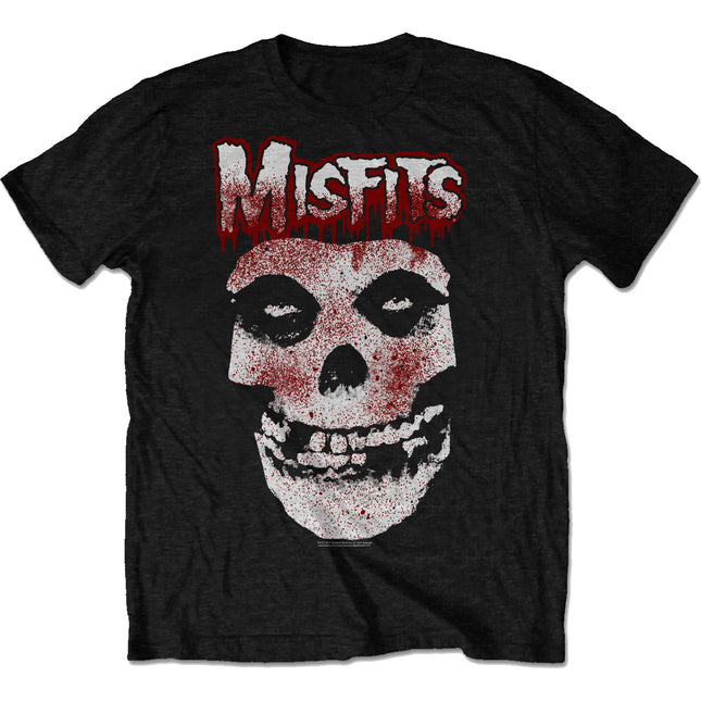 Misfits Men's Blood Drip Skull Cotton Tee Shirt