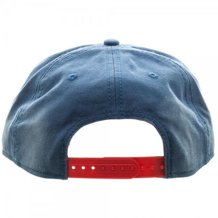 Marvel Captain America Washed Unstructured 6 Panel Snapback Baseball Cap