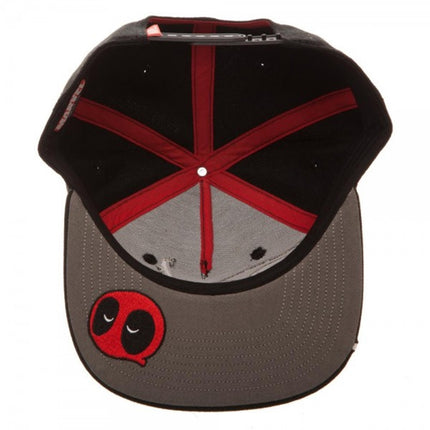 Marvel Deadpool Embroidered Flat Brim Snapback Adjustable Baseball Cap