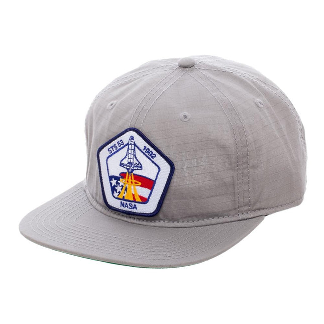 NASA Patch Grey Snapback Baseball Cap