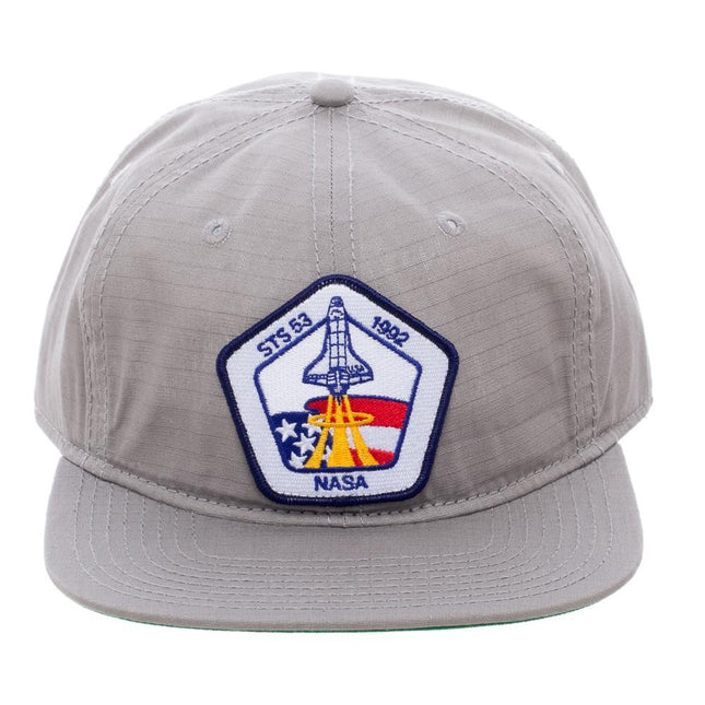 NASA Patch Grey Snapback Baseball Cap