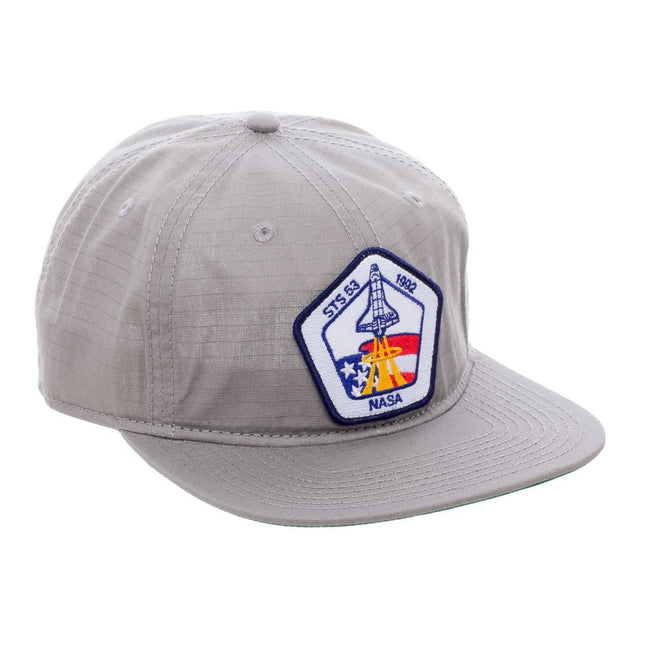 NASA Patch Grey Snapback Baseball Cap