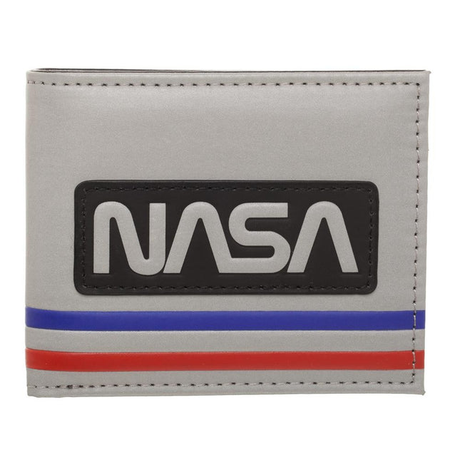 Buzz Aldrin NASA Silver Bi-Fold Faux Leather Wallet