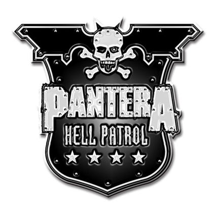 Pantera Hell Patrol Shield Enamel Metal Lapel Pin Badge