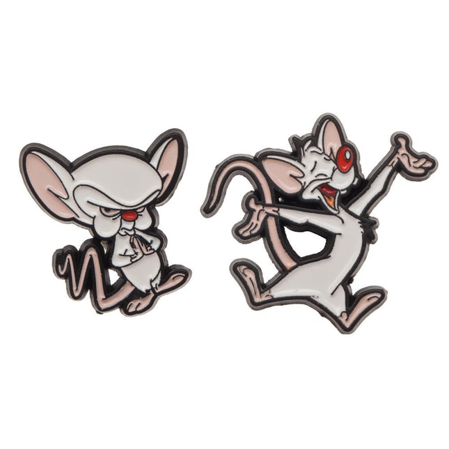 Pinky & the Brain Lapel Pin Set