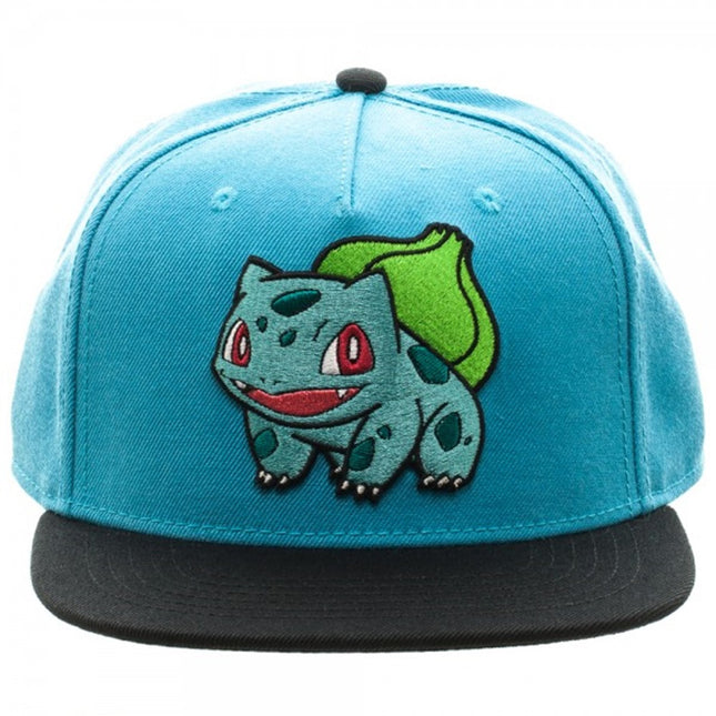 Pokemon Bulbasau Color Block Snapback Baseball Cap