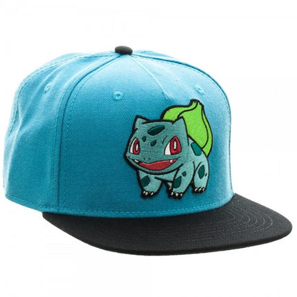 Pokemon Bulbasau Color Block Snapback Baseball Cap
