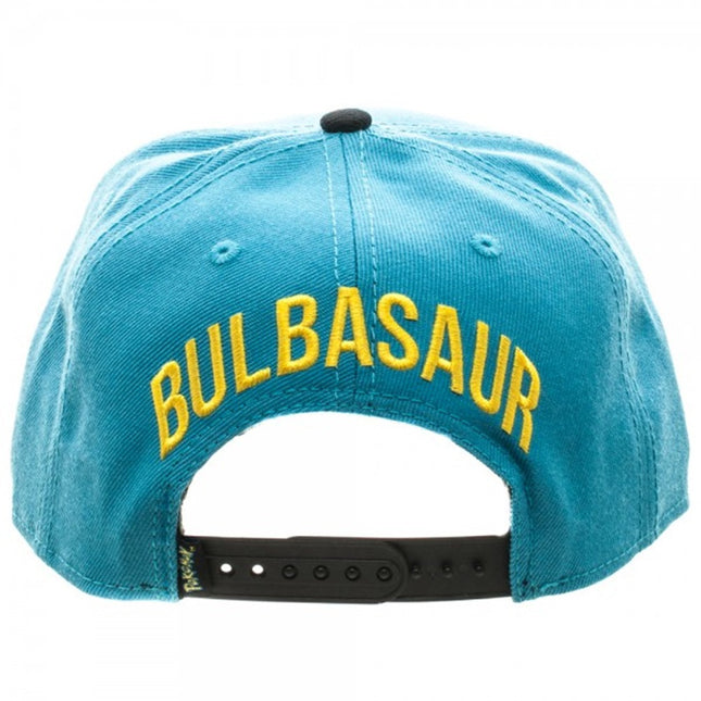 Pokemon Bulbasau Color Block Snapback Baseball Cap