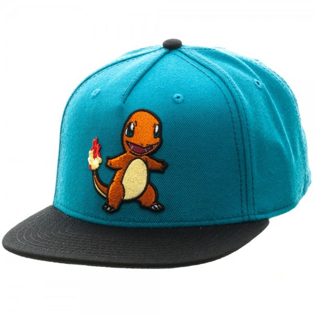 Pokemon Charmander Color Block Snapback Baseball Cap