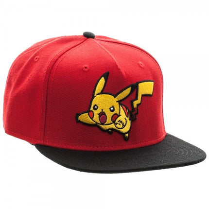 Pokemon Pikachu Color Block Snapback Baseball Cap