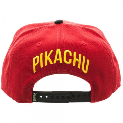 Pokemon Pikachu Color Block Snapback Baseball Cap