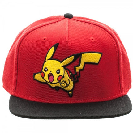Pokemon Pikachu Color Block Snapback Baseball Cap