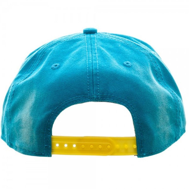 Pokemon Pikachu Washed Unstructured 6 Panel Snapback Baseball Cap