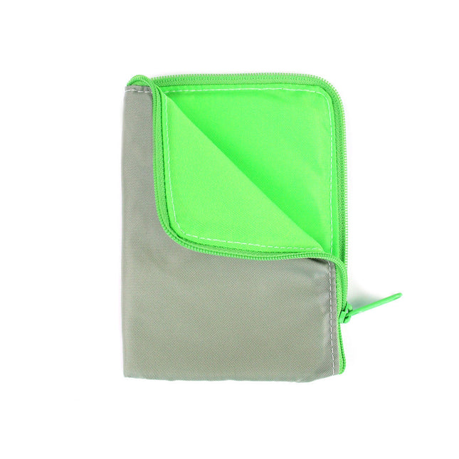 Basic Solid Two Tone Zip Pouches - Grey / Small