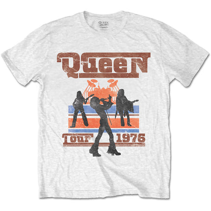 Queen Men's 1976 Tour Silhouettes Cotton Tee Shirt