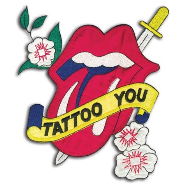 The Rolling Stones Embroidered Iron on Patch - Tattoo You