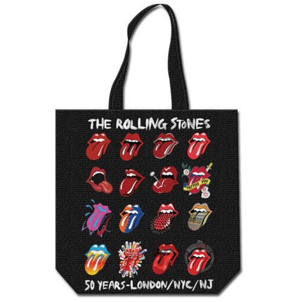 The Rolling Stones Tongue Evolution Cotton Tote Bag
