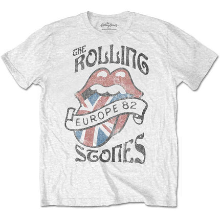 The Rolling Stones Men's Europe 82 Short Sleeves T-Shirts