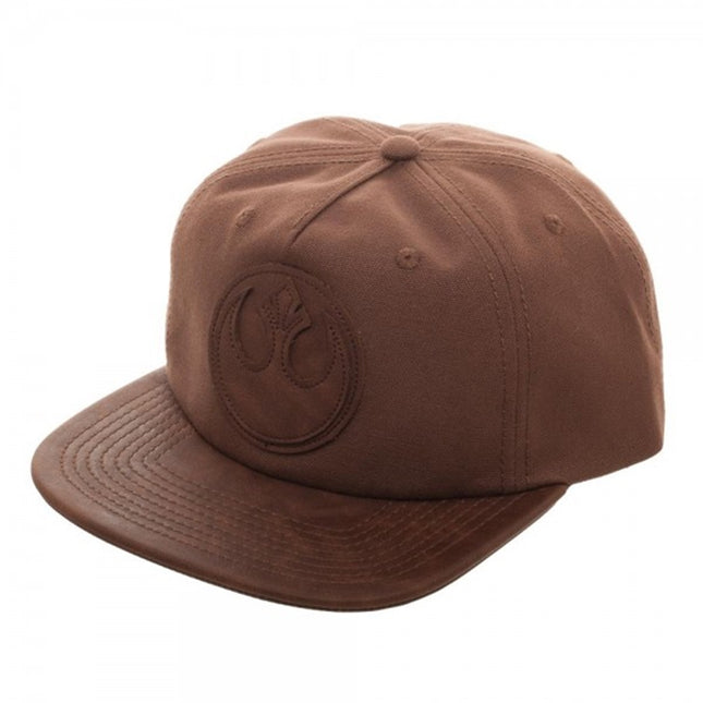 Star Wars Rebel PU Leather Patch Wax Canvas Adjustable Baseball Cap