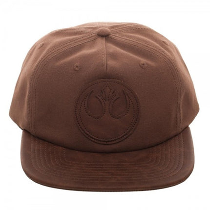Star Wars Rebel PU Leather Patch Wax Canvas Adjustable Baseball Cap
