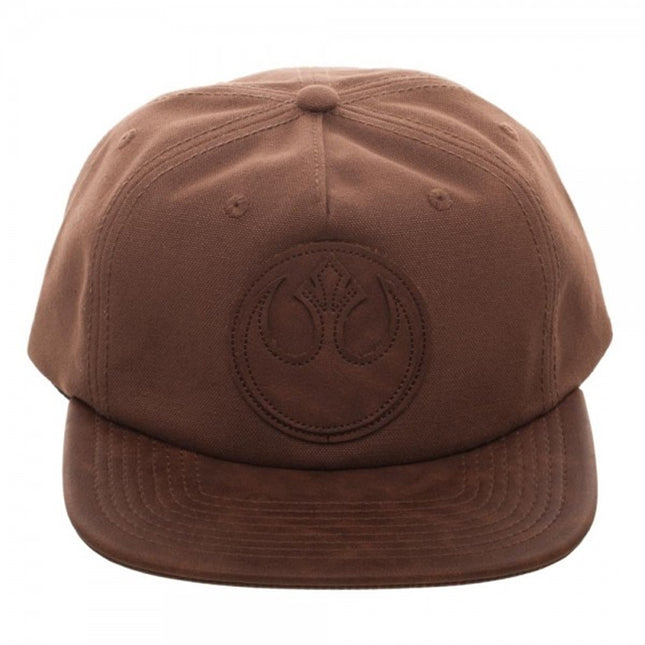 Star Wars Rebel PU Leather Patch Wax Canvas Adjustable Baseball Cap