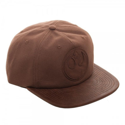 Star Wars Rebel PU Leather Patch Wax Canvas Adjustable Baseball Cap