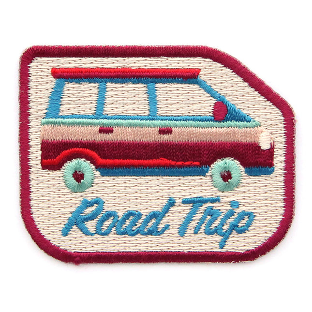 Road Trip Decorative Embroidered Sew or Iron-on Backing Patch