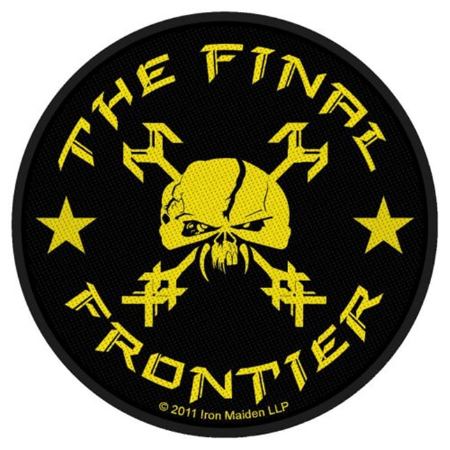 Iron Maiden Classic The Final Frontier Skull Circular Standard Woven Patch