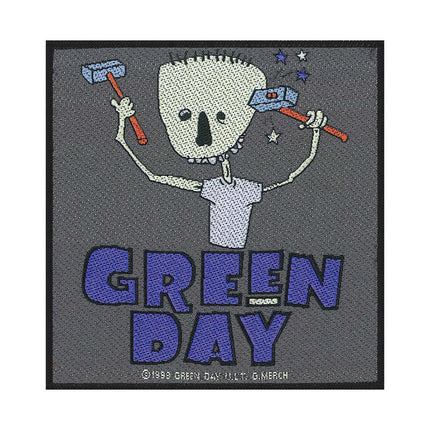 Green Day Hammer Face Classic Embroidered Sew on Patch