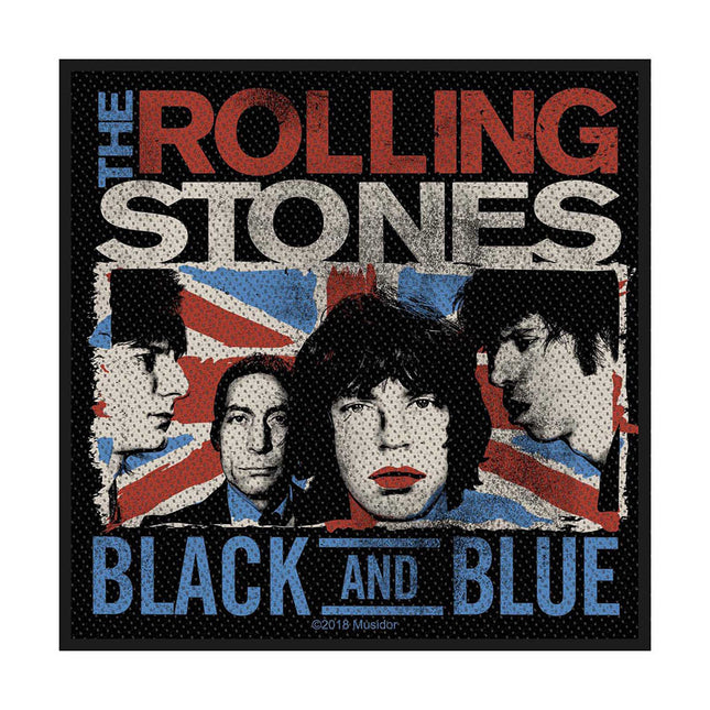 The Rolling Stones Sew-On Woven Patch - Black & Blue