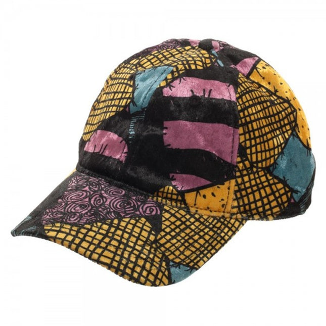 Tim Burton's Nightmare Before Christmas Sally NBC Sublimated Dress Pattern Velvet Adjustable Dad Hat