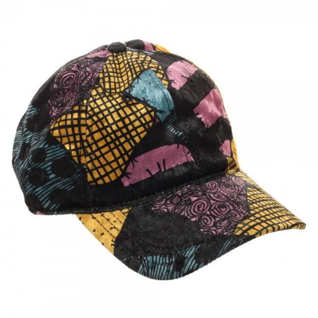 Tim Burton's Nightmare Before Christmas Sally NBC Sublimated Dress Pattern Velvet Adjustable Dad Hat