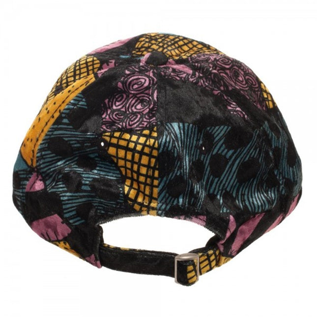 Tim Burton's Nightmare Before Christmas Sally NBC Sublimated Dress Pattern Velvet Adjustable Dad Hat