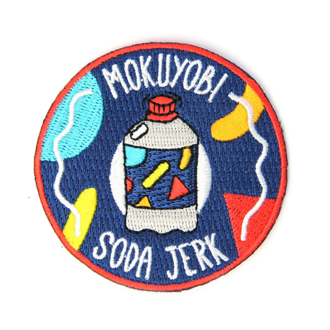 Soda Jerk Decorative Embroidered Sew or Iron-on Backing Patch