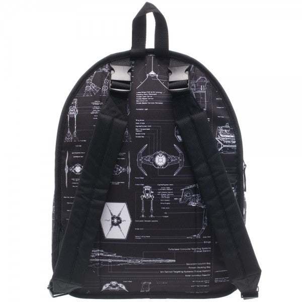 Star Wars Boba Fett Reversible Backpack with Blue Print