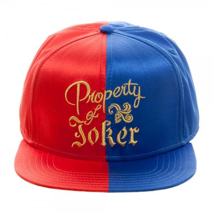 Suicide Squad Harley Quinn Property of Joker Satin Adjustable Baseball Cap