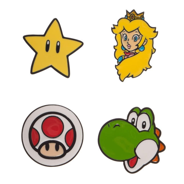 Super Mario Lapel Pin Badge Set