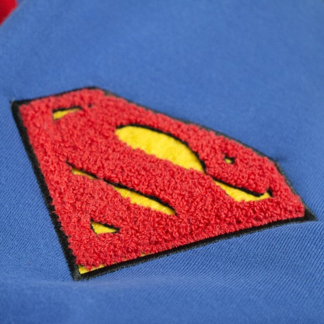 Superman Symbol Men's Hooded Bath Robe with Belt (S/M)