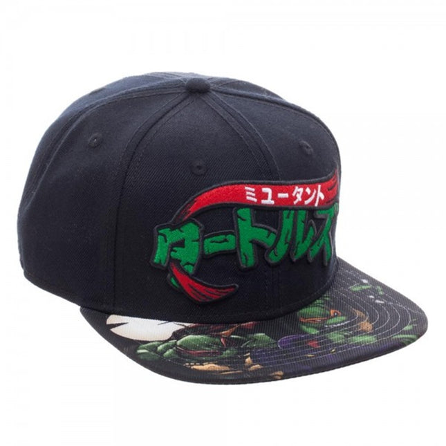 Teenage Mutant Ninja Turtles Manga Sublimated Bill Snapback Baseball Cap