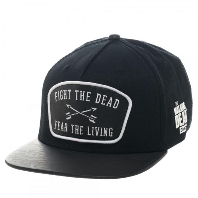 The Walking Dead Leather Patch Snapback Baseball Cap