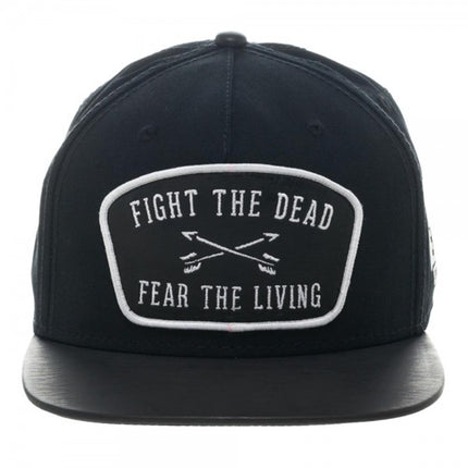 The Walking Dead Leather Patch Snapback Baseball Cap