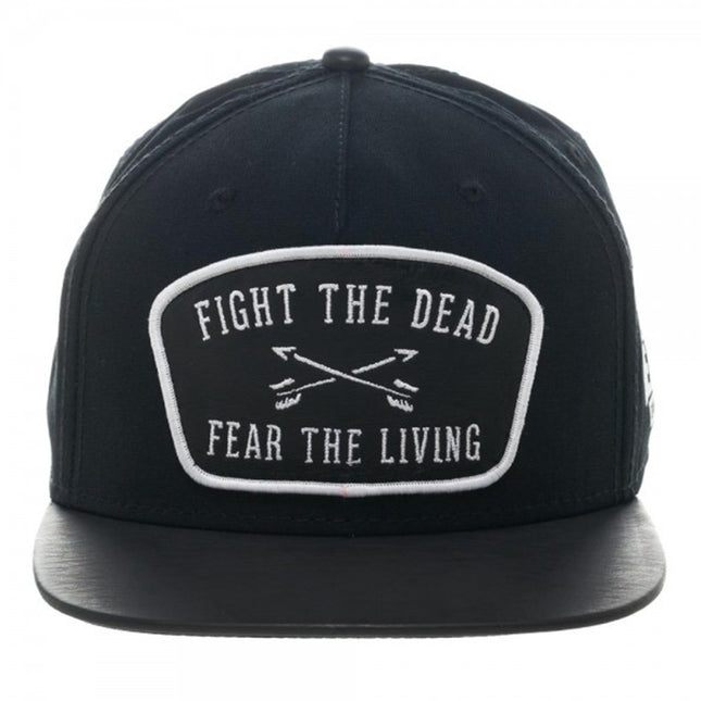 The Walking Dead Leather Patch Snapback Baseball Cap